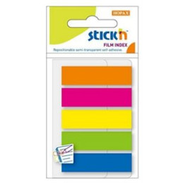 MEMO STICK segnapagina in plastico 45x12 mm 5 colori