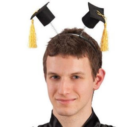 Mini Cappellino laureato c/cerchietto