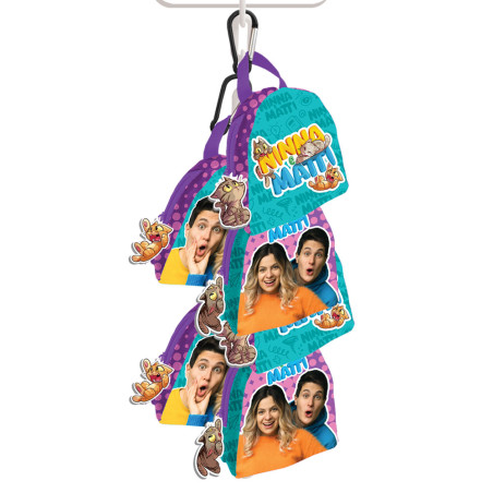 Mini zainetto con moschettone Ninna e Matti