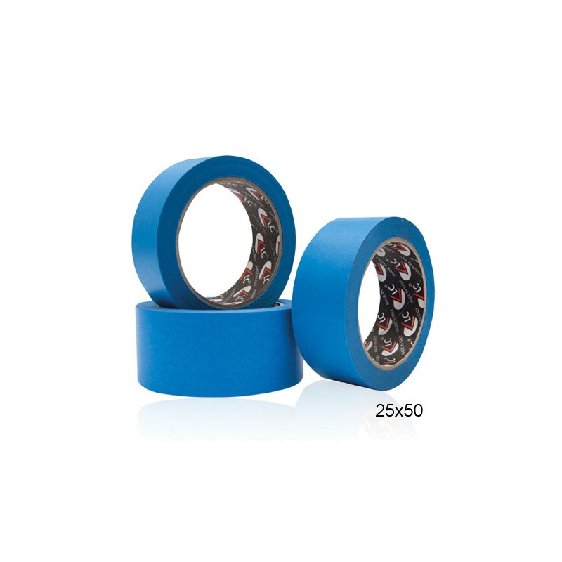 Nastro adesivo crespato 50x50mt blu