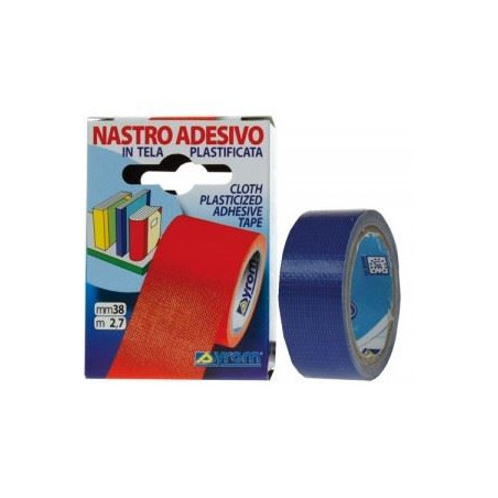 Nastro adesivo telato 19x2,7mt Blu