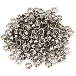 Occhielli metallo per occhiellatrice 250pz col. argento