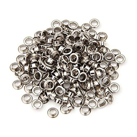 Occhielli metallo per occhiellatrice 250pz col. argento