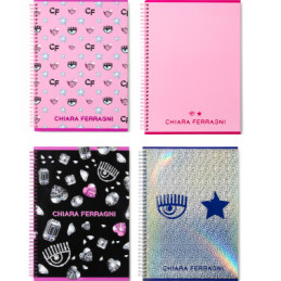 OFFERTA  Maxi spiralato A4 70ff 80gr 1rigo Chiara Ferragni 2023
