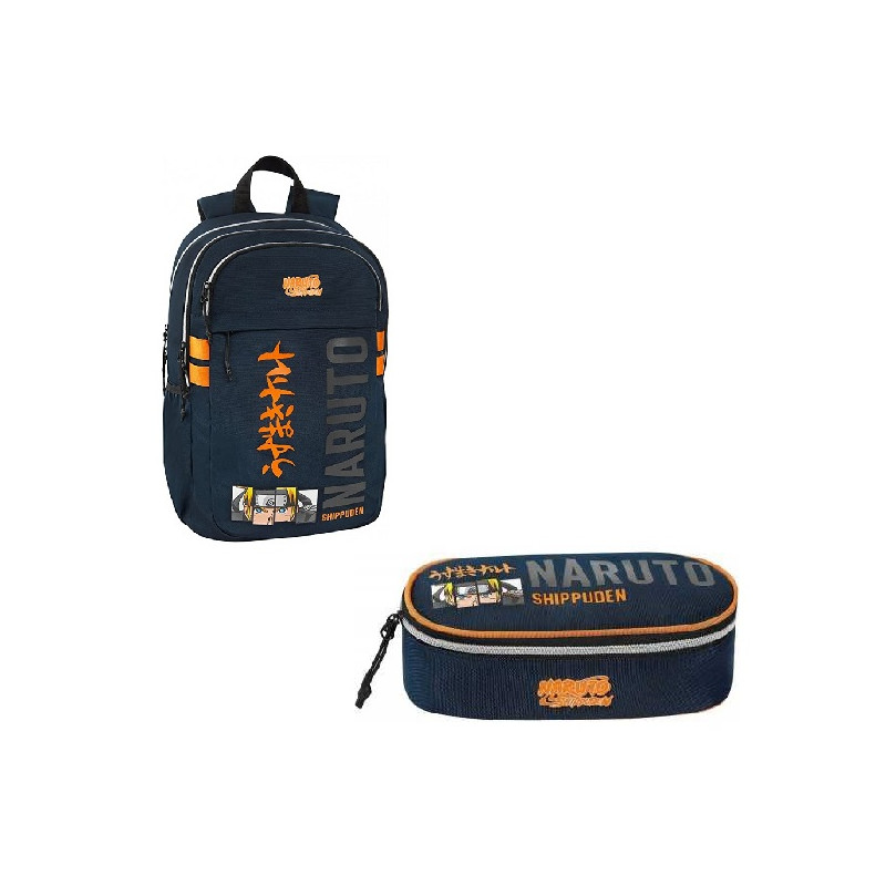 OFFERTA Kit Zaino + astuccio Tombolino Anime Naruto