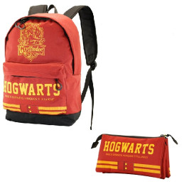 OFFERTA kit Zaino + astuccio tombolino Harry Potter Grifondoro