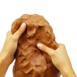 Pasta per modellare tipo Das terracotta panetto da 1kg