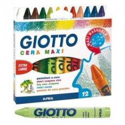 Pastelli a cera maxi Giotto a 12