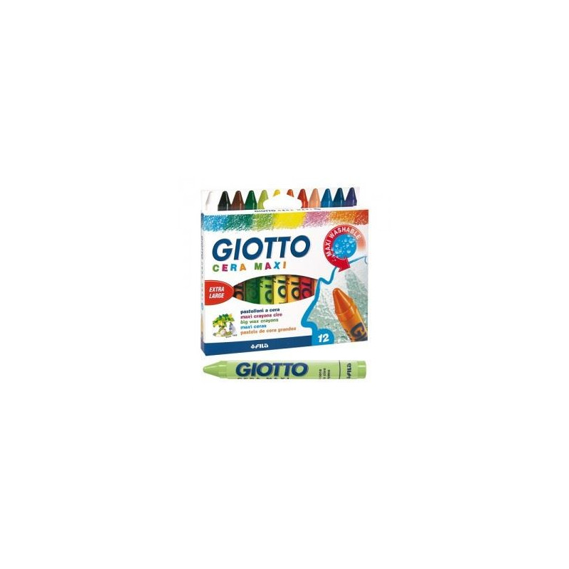 Pastelli a cera maxi Giotto a 12