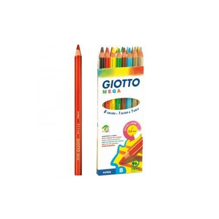Pastelli giotto mega a 8 - pastelloni