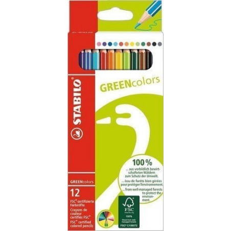 Pastelli Stabilo Greencolor a 12