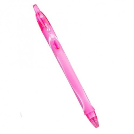 Penna a scatto Bic Gel Gelocity quick dry rosa