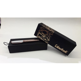 Penna colourbook sfera Carducci bianco oro rosa