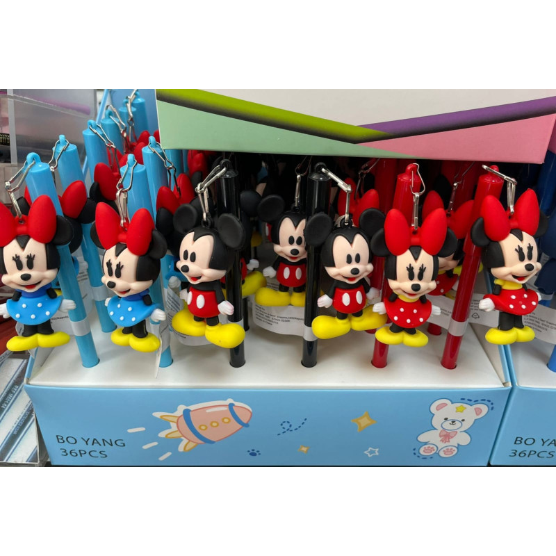 Penna con gadget Minnie e Topolino