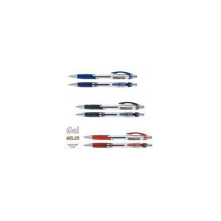 Penna gel rossa a scatto 0,7mm