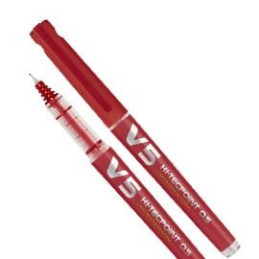 Penna Pilot V5 ricaricabili Rosso