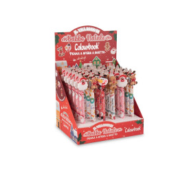 Penna sfera a scatto Natale colourbook