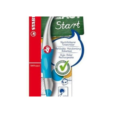 Penna stylo roller Stabilo easy ricaricabile inchiostro blu Destrosi