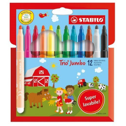 Pennarelli Jumbo Trio Stabilo a 12pz