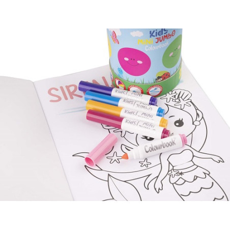 Pennarelli mini jumbo Kids Colourbook 24pz