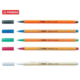 Penne Stabilo point 88 CANCELLABILE 5pz