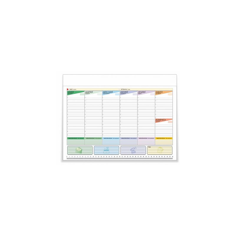 Planning agenda da tavolo non datato 50x35