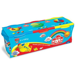 Plastilina Didò tris giallo-rosso-azzurro