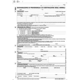 Plichi dichiarazione provenienza animali Rosa31x21 4 copie SNAP