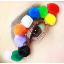 Pompons rosa d.15 60pz