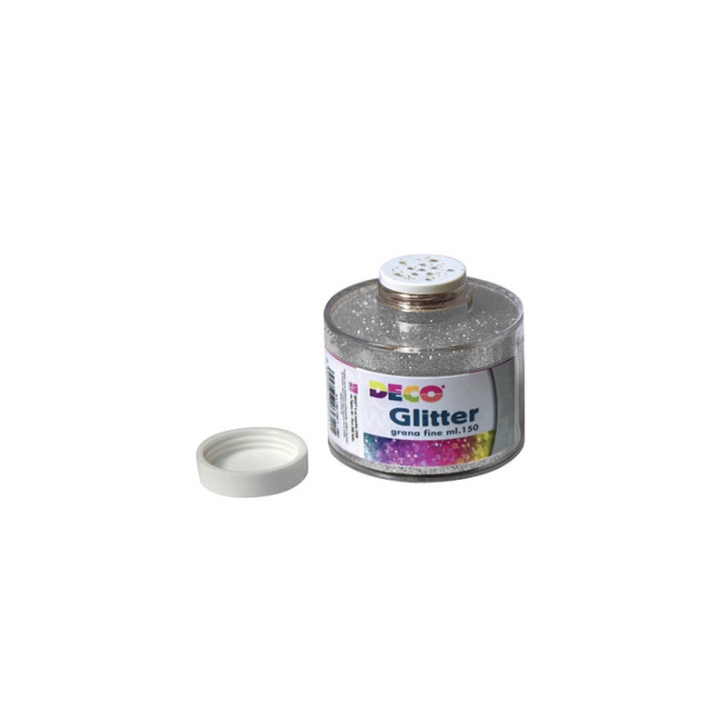 Porporina GLITTER argento A GRANA FINE ML.150