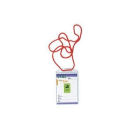 Porta badge verticale con CORDONCINO 122x75mm (in cf da 100pz)