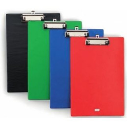 Porta blocco con molla singolo A4 blu