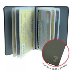 Porta card a libro,14 scomparti SCUDOCARD