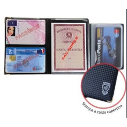 Porta Card Alplast Scudo Carbon