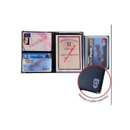 Porta Card Alplast Scudo Carbon