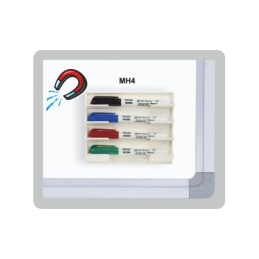 Porta marker 4 posti per lavagna magnetico