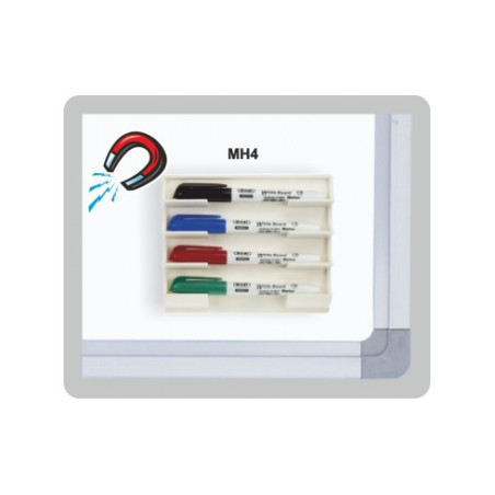 Porta marker 4 posti per lavagna magnetico