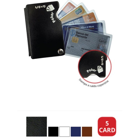 PORTACARD 20 SCOMPARTI IN PVC CON BOTTONE