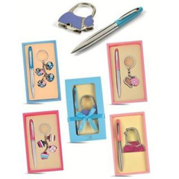 Portachiavi + penna fashion girl