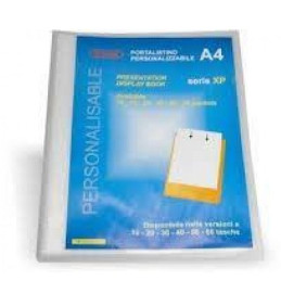 Portalistino A4 30ff personalizzabili neutro o colorato