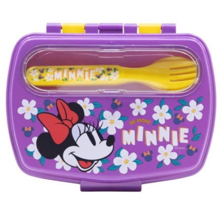 Portamerenda con posate Minnie in ABS