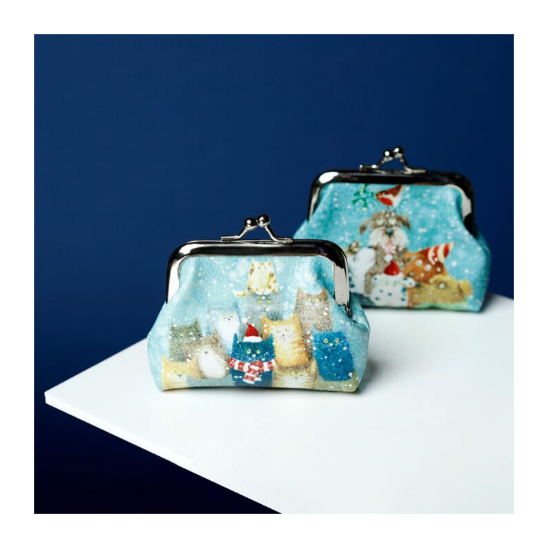 Portamonete Natalizio - Cani e Gatti - Jan Pashley