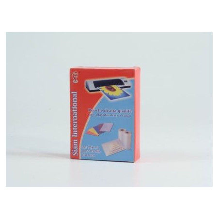 Pouches per plastificare 75x105 125mcx2 100 pz.