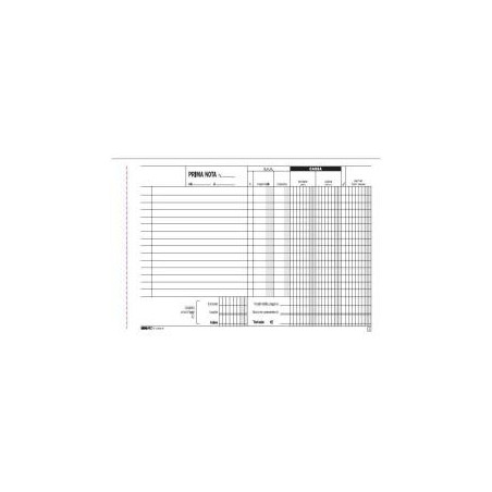Prima Nota Cassa A5 2 copie
