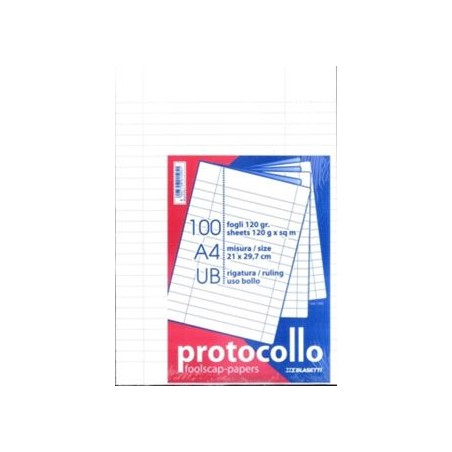 Protocollo uso bollo 100FF 120 GR.