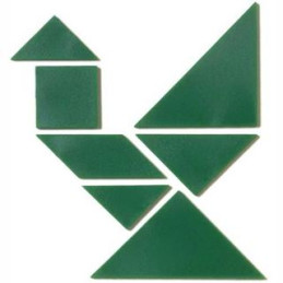 Puzzle tangram in plastica 4pz 28pz