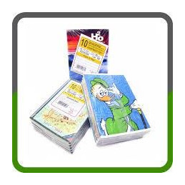 Quaderno standard fantasia 40fg / 80pg con frontespizio - Rigatura 1rigo