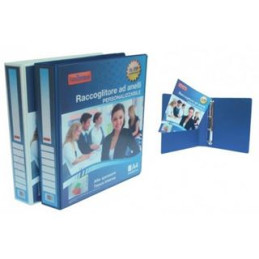 Raccoglitore personalizzabile 4 anelli D.40 blu display