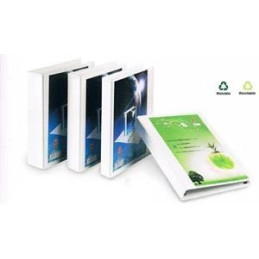 Raccoglitore personalizzabile 4 anelli D.65 bianco display