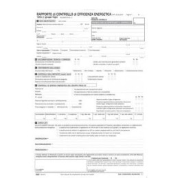 Rapporto di controllo di efficienza energetica Allegato III Tipo 2 3 cop. (in cf da25pz)